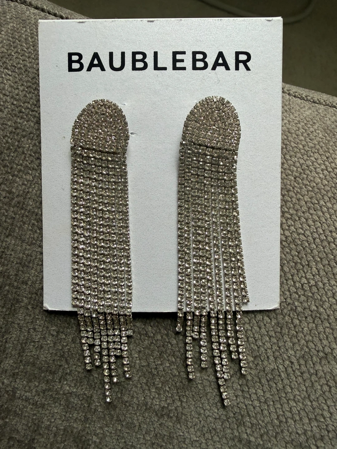 BaubleBar DANIELLE Crystal Tassel Earrings