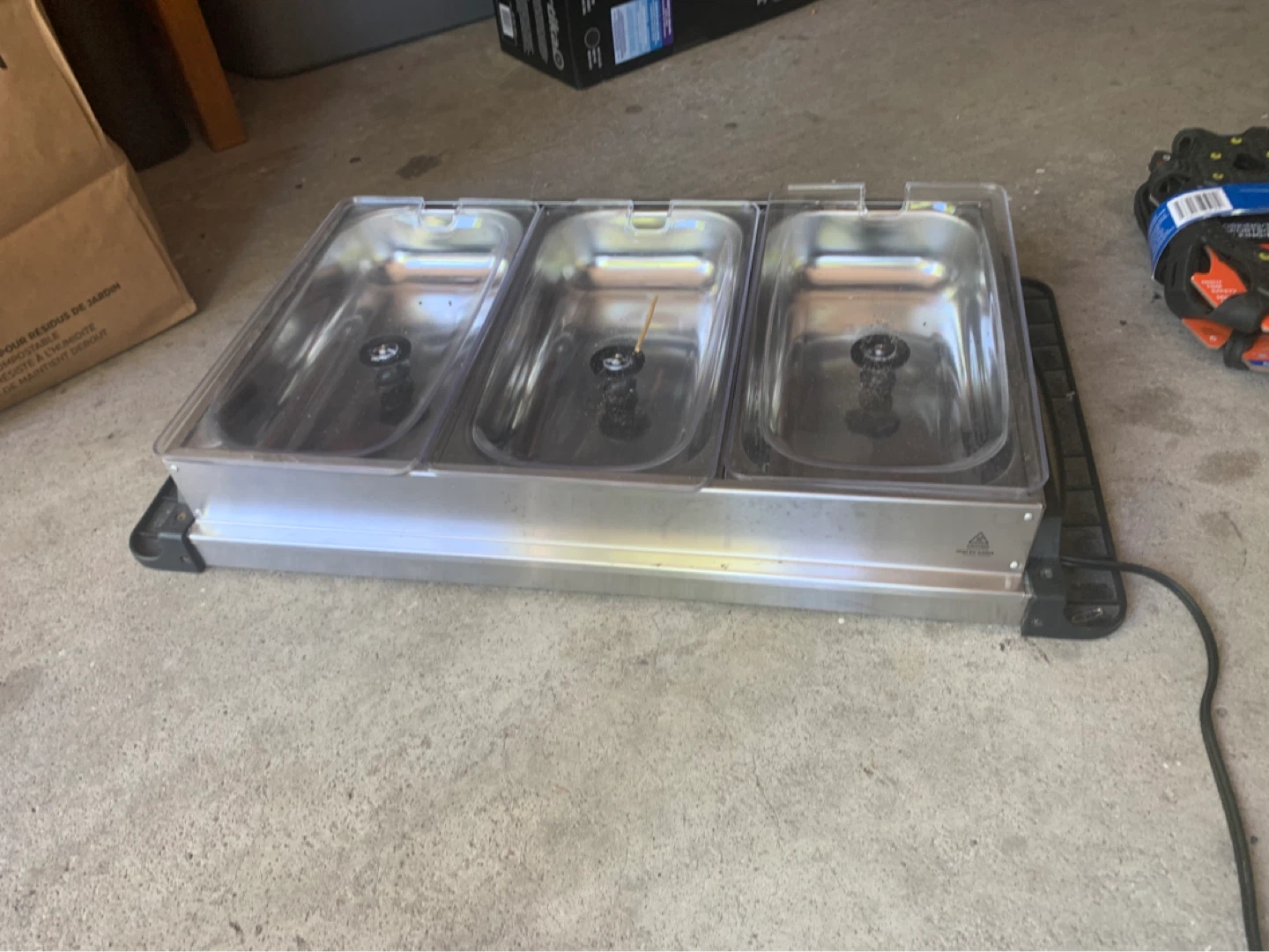 Triple Food Warmer Tray