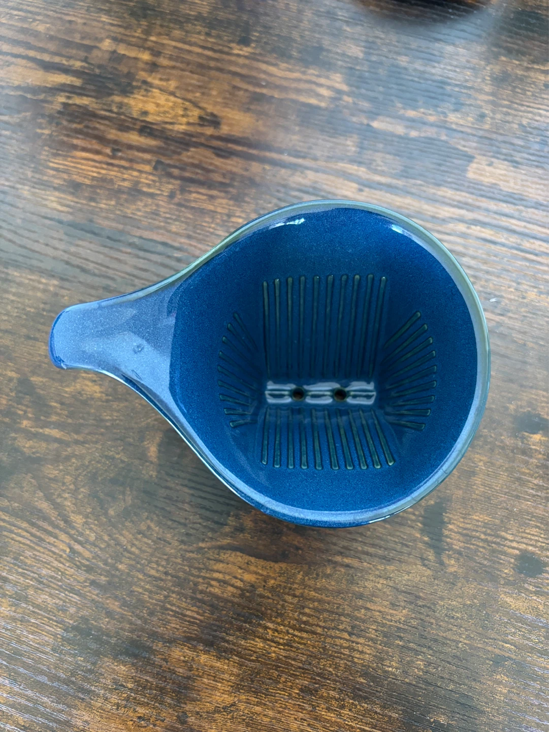 Blue Ceramic Coffee Dripper - photo 2