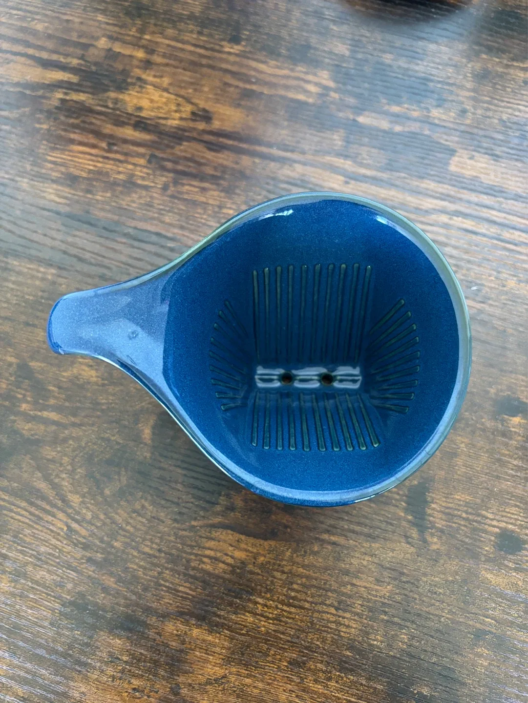 Blue Ceramic Coffee Dripper - photo 2