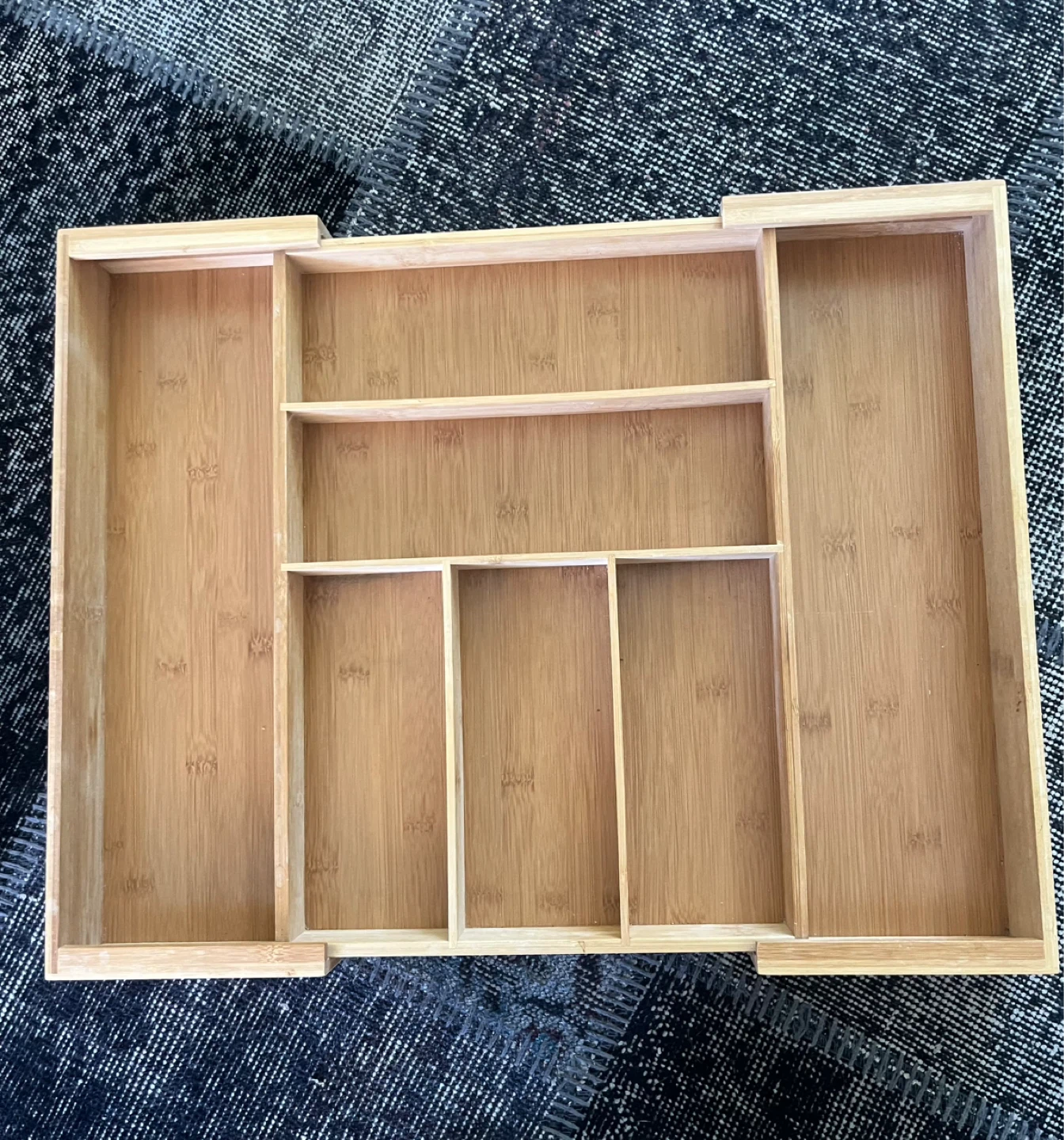 Expandable Bamboo Cutlery Drawer Organizer - photo 2