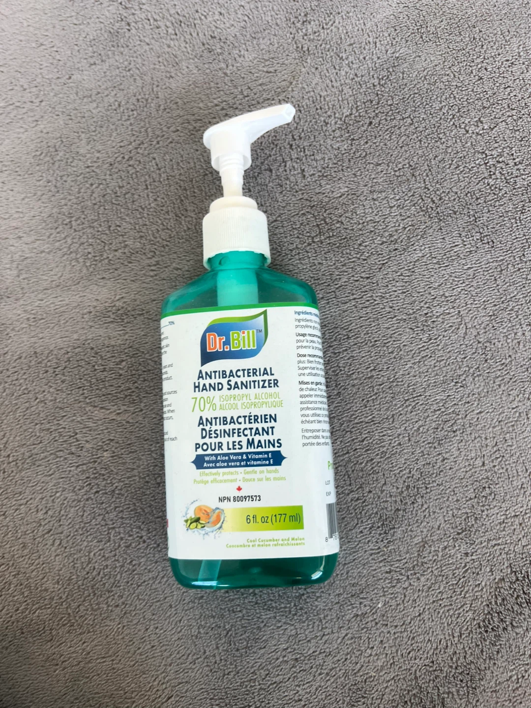 Dr. Bill Antibacterial Hand Sanitizer - Cool Cucumber and Melon