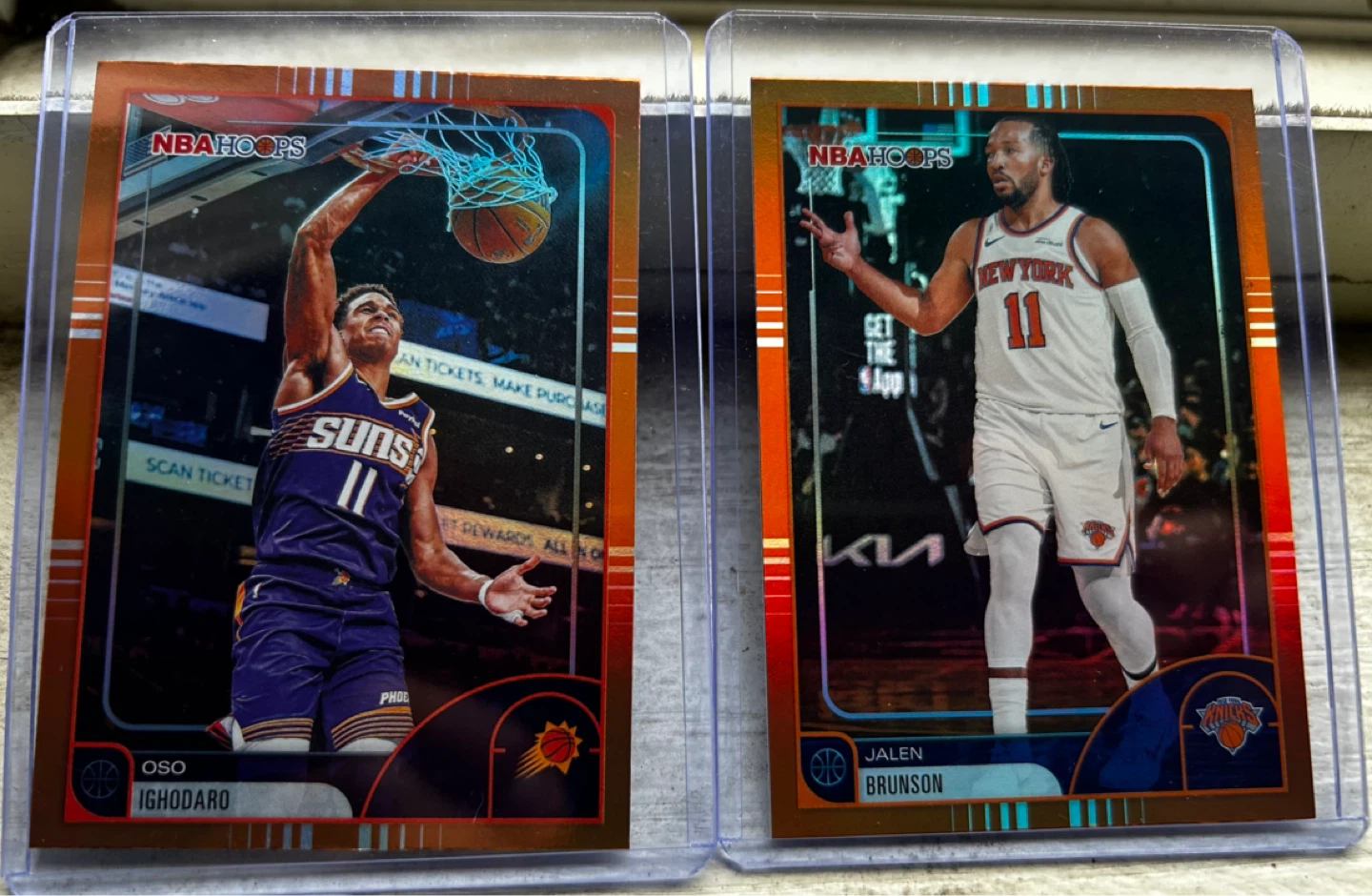 NBA Hoops Ousmane Dieng & Jalen Brunson Basketball Cards