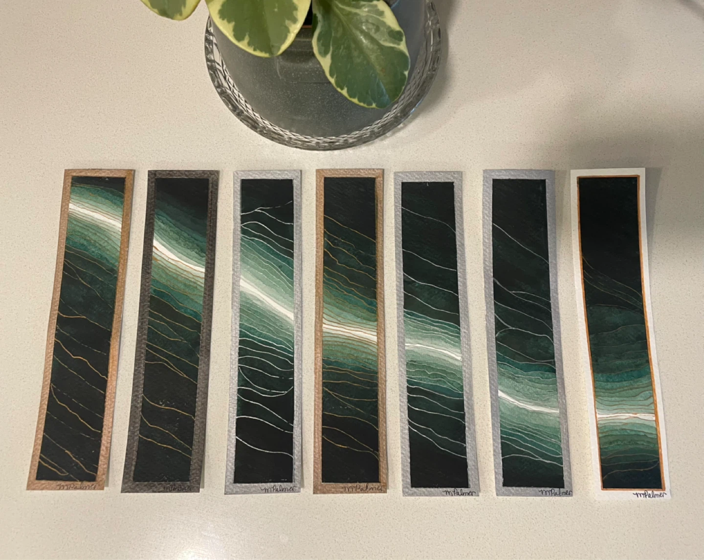 Watercolour Bookmarks
