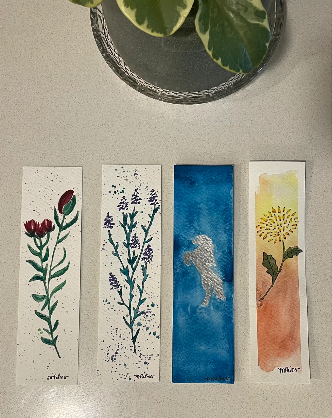 Watercolour Bookmarks - photo 5