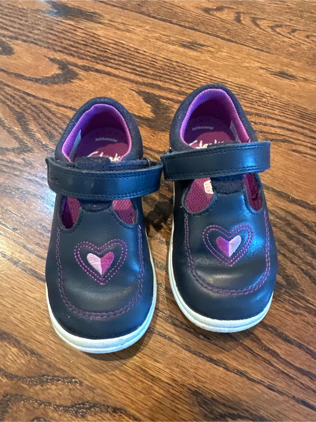 Clarks Navy Shoes - Toddler Size UK 7