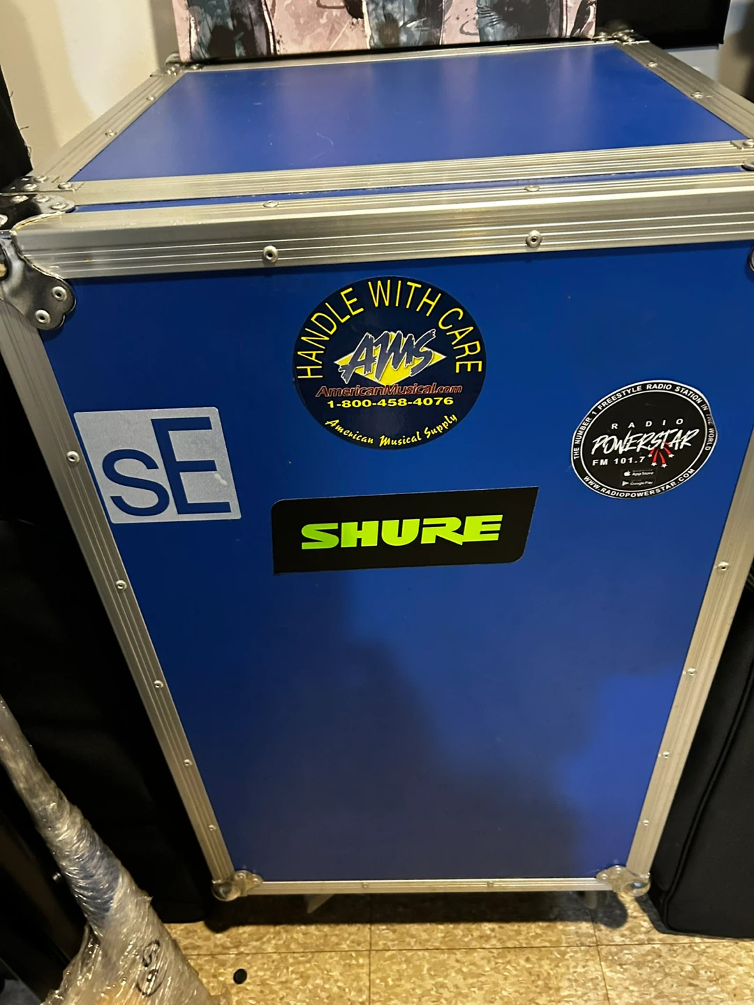 Rackmount Audio Equipment Case with Various Gear
