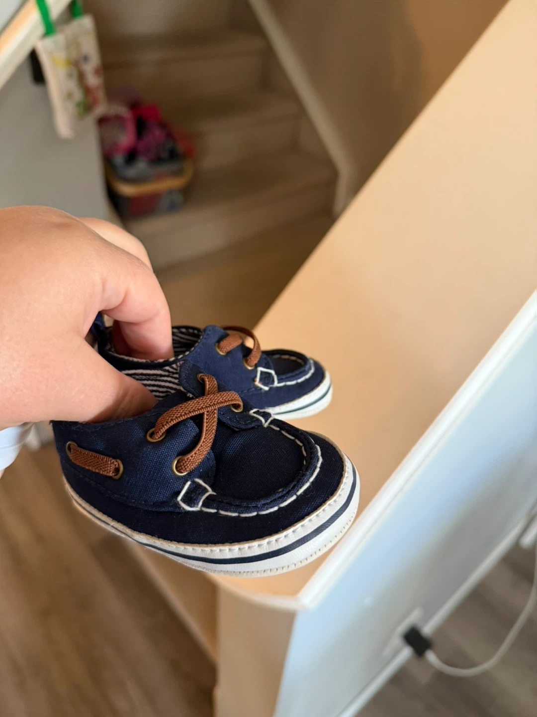 Navy Blue Baby Boat Shoes Carter brand