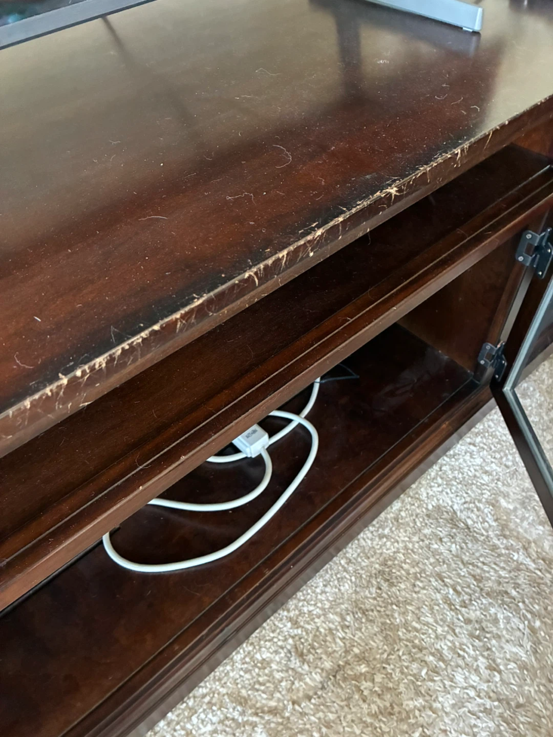 Dark Wood TV Stand - photo 3