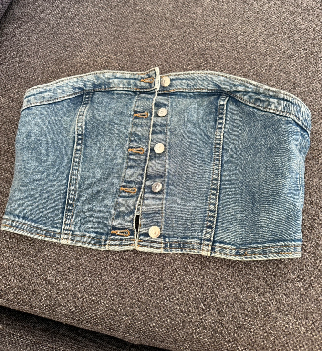 Denim Tube Top