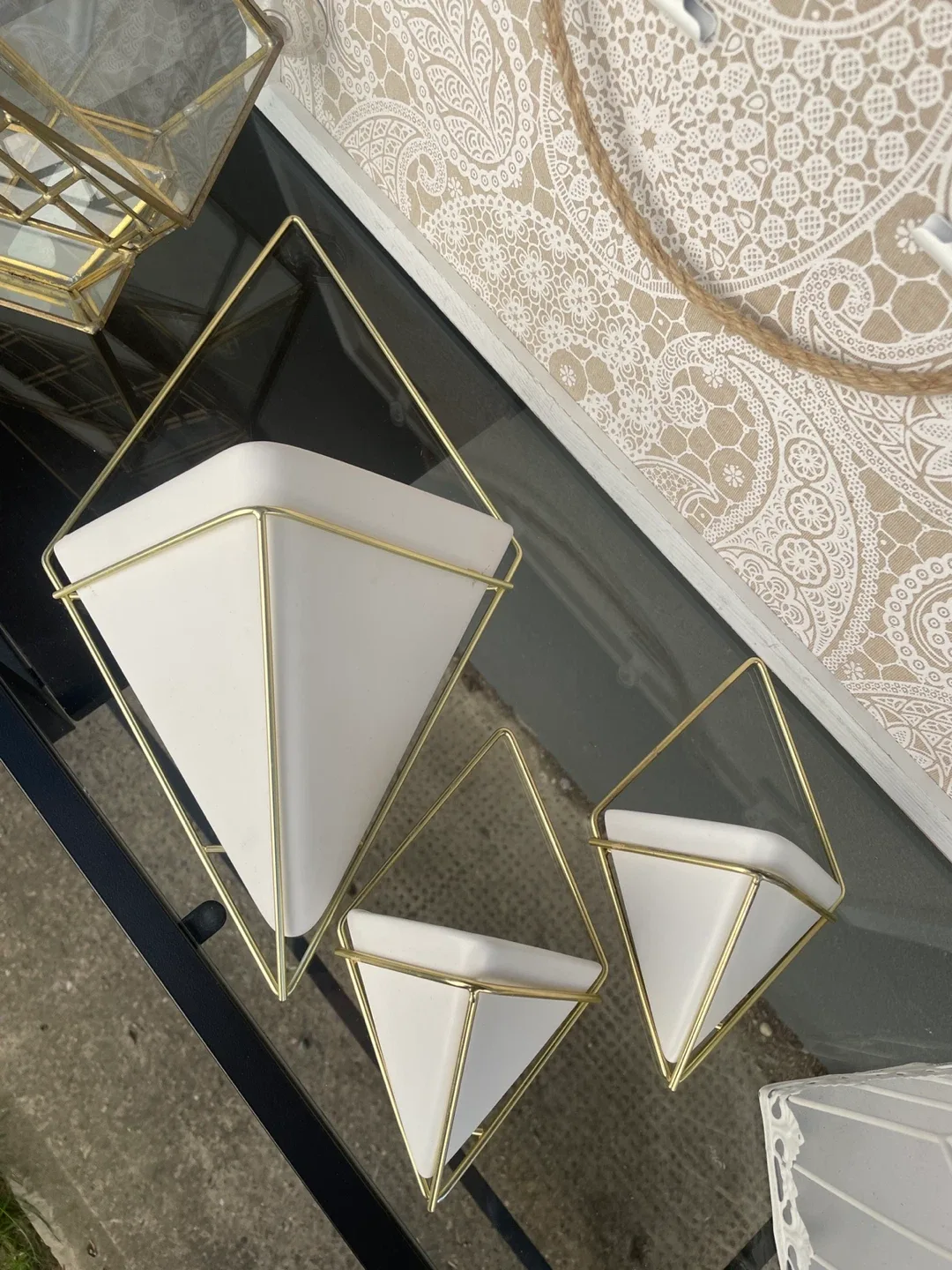 Decorative - umbra Planters, Bird Cage, Glass bird feeder - photo 3