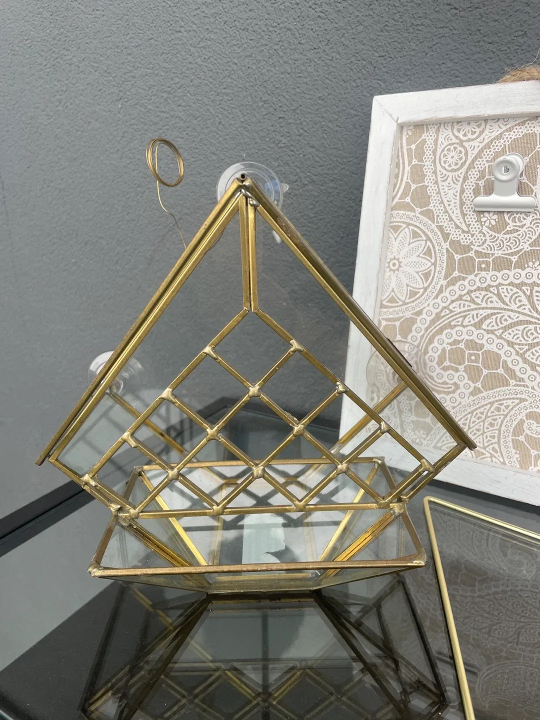Decorative - umbra Planters, Bird Cage, Glass bird feeder - photo 4