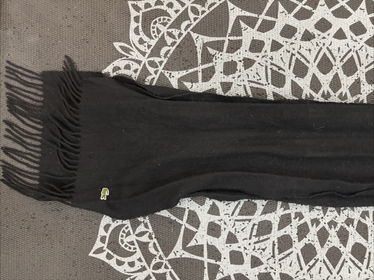 Lacoste Scarf - Black - photo 2