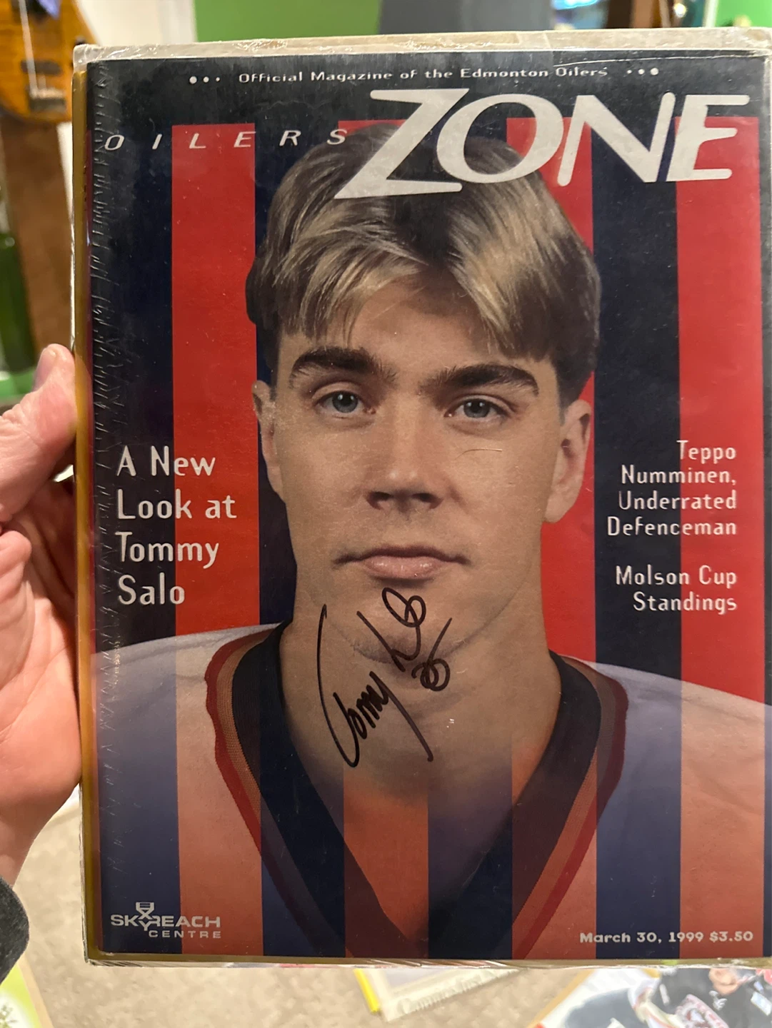 Autographed Edmonton Oiler program