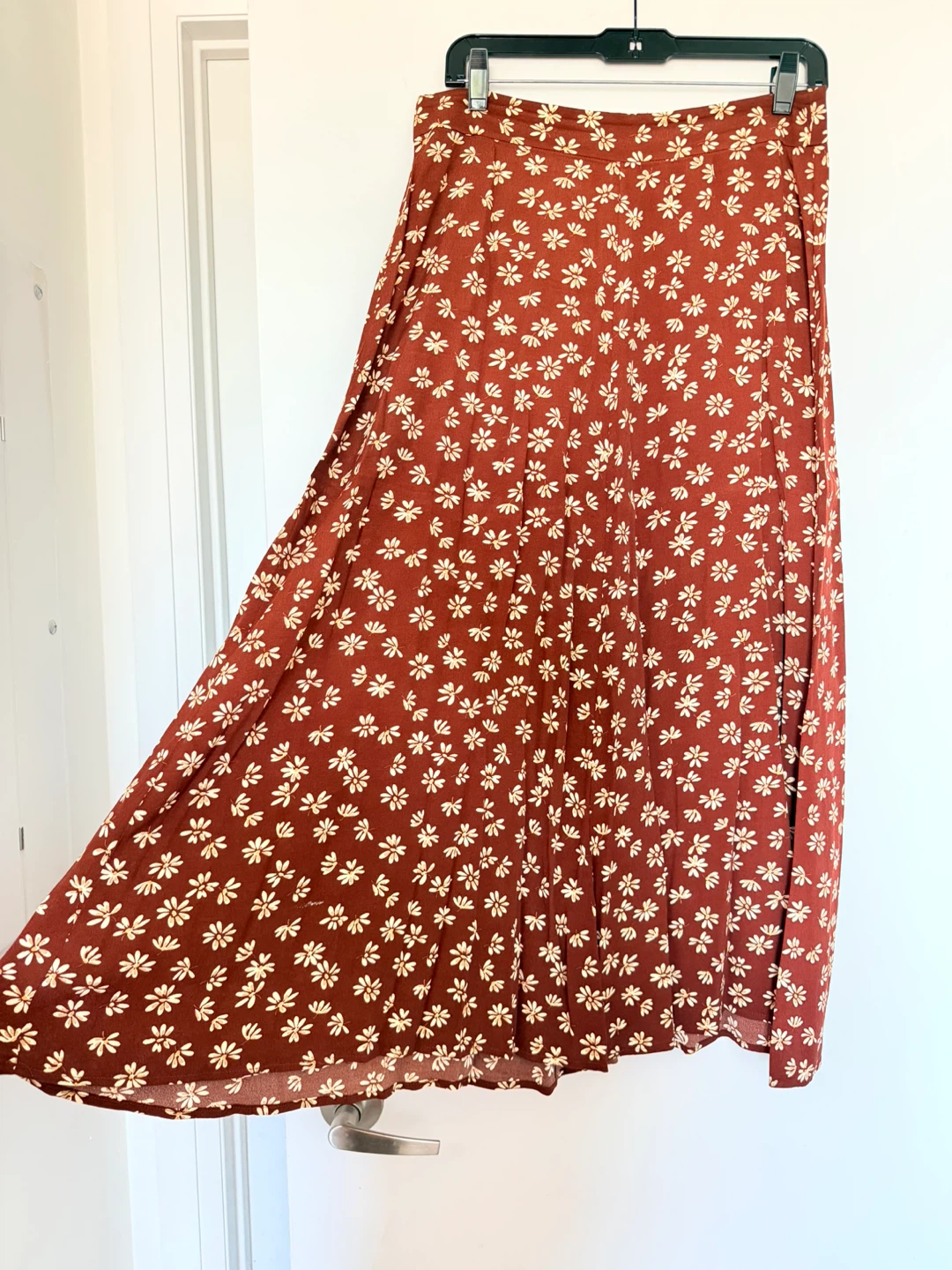 Mango Brown Floral Maxi Skirt