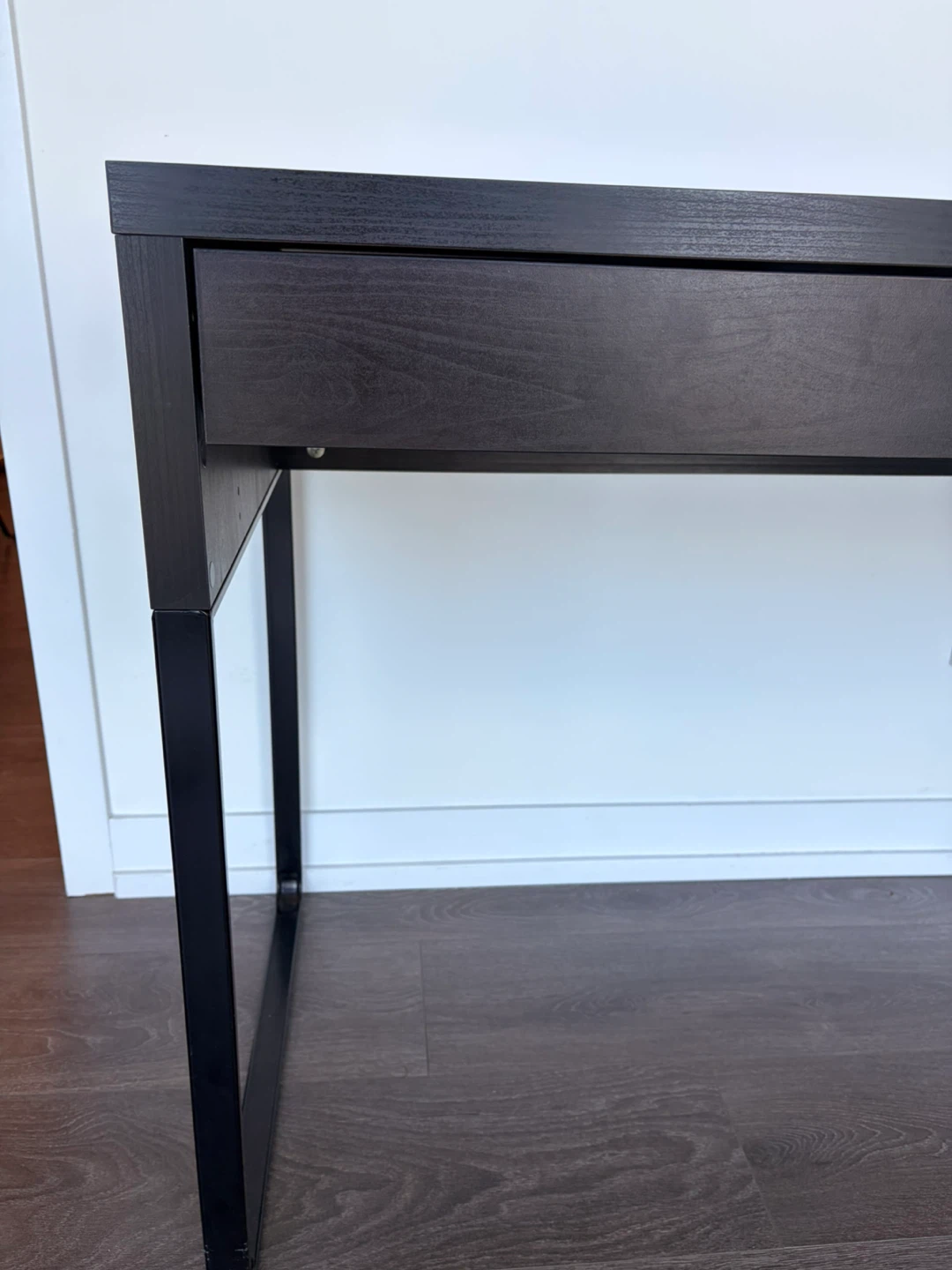 Dark Brown Desk with Two Drawers IKEA MICKE - photo 4