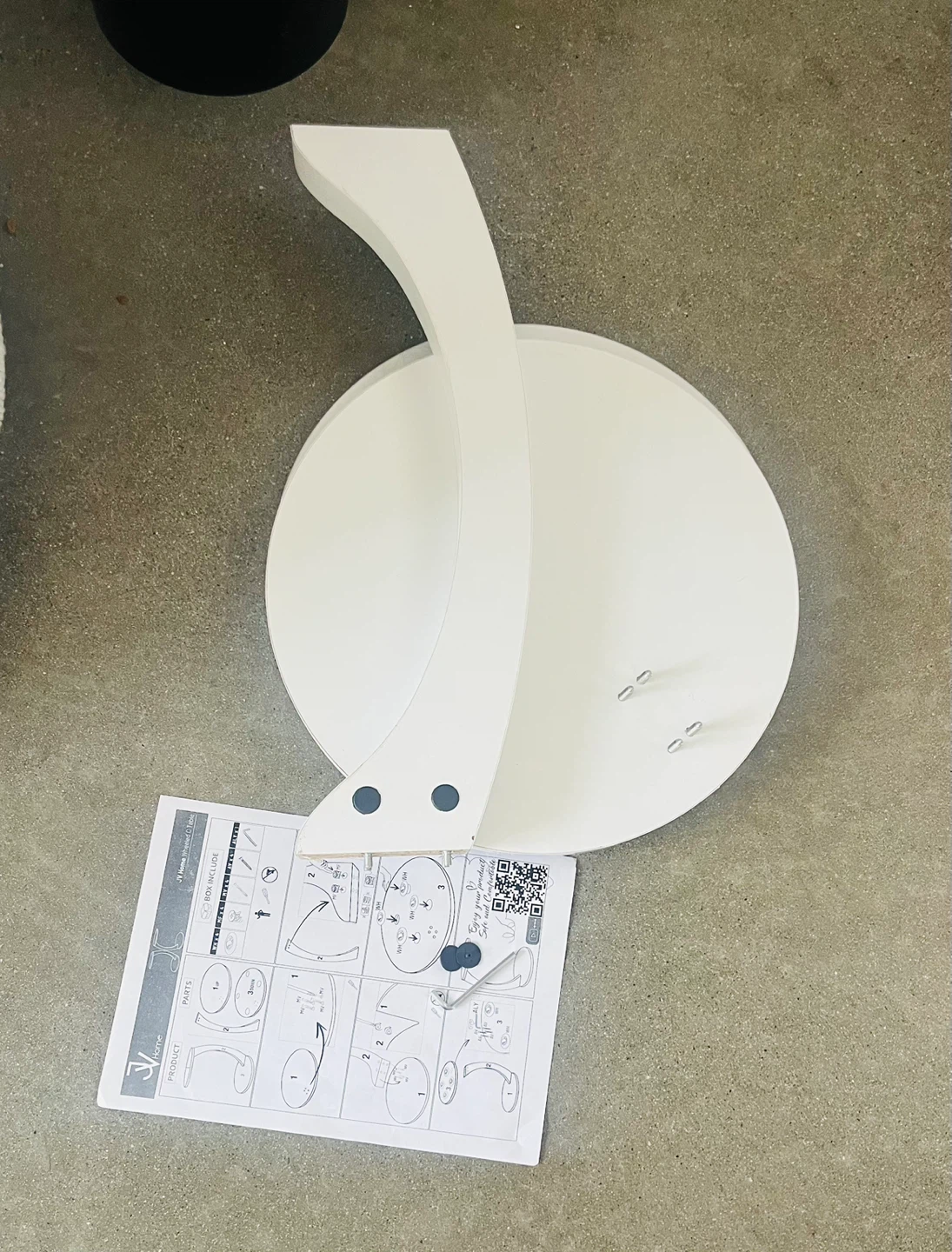 New White Wheeled C Table – DIY Fix Needed - photo 2