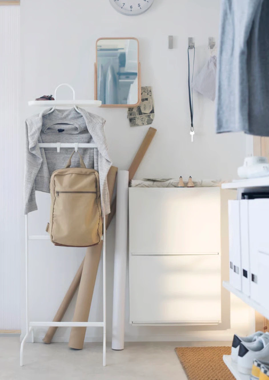 IKEA White 2-Drawer Shoe Cabinet