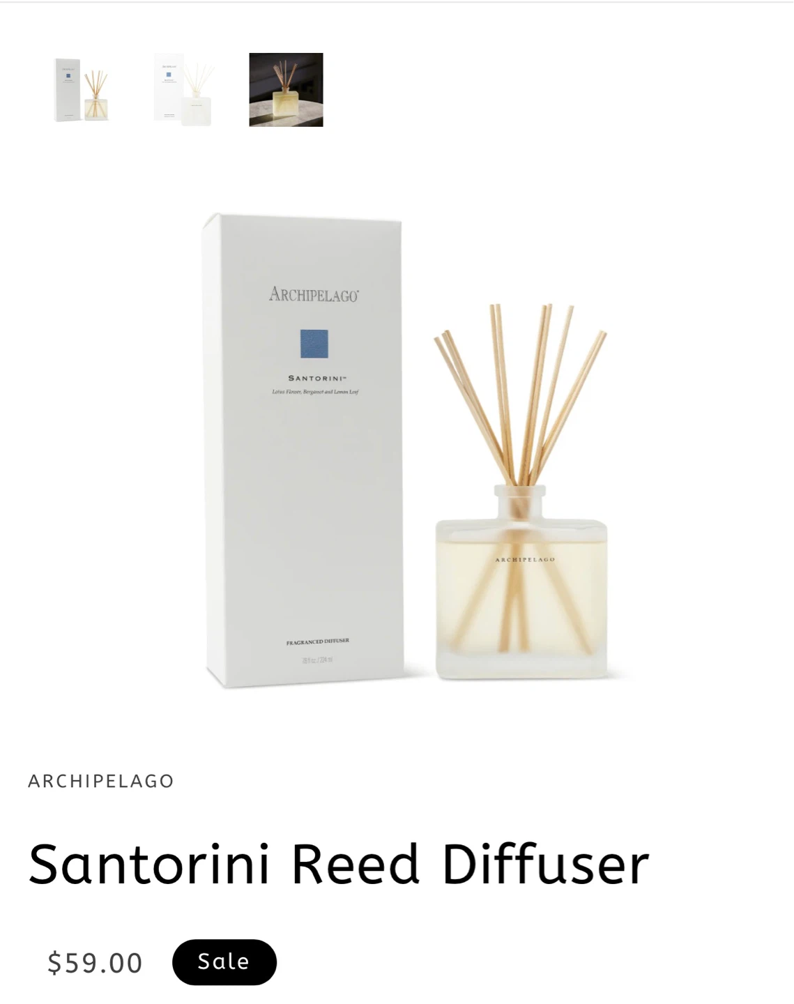Archipelago Santorini Diffuser - photo 2