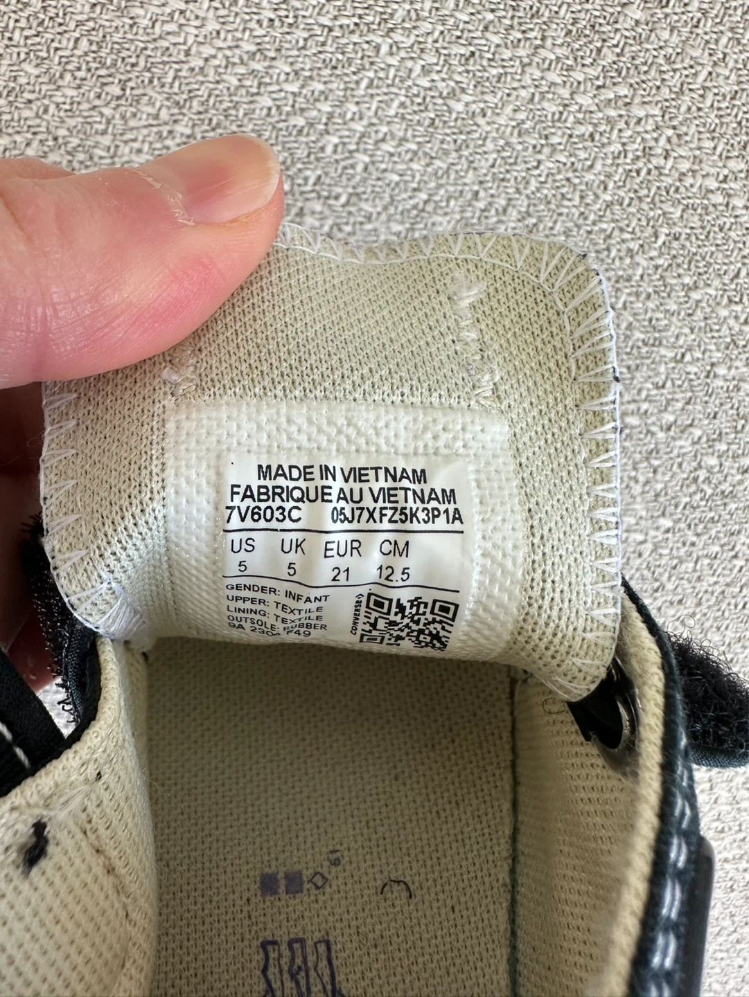 Converse All Star Toddler Shoes Size 5 - photo 5