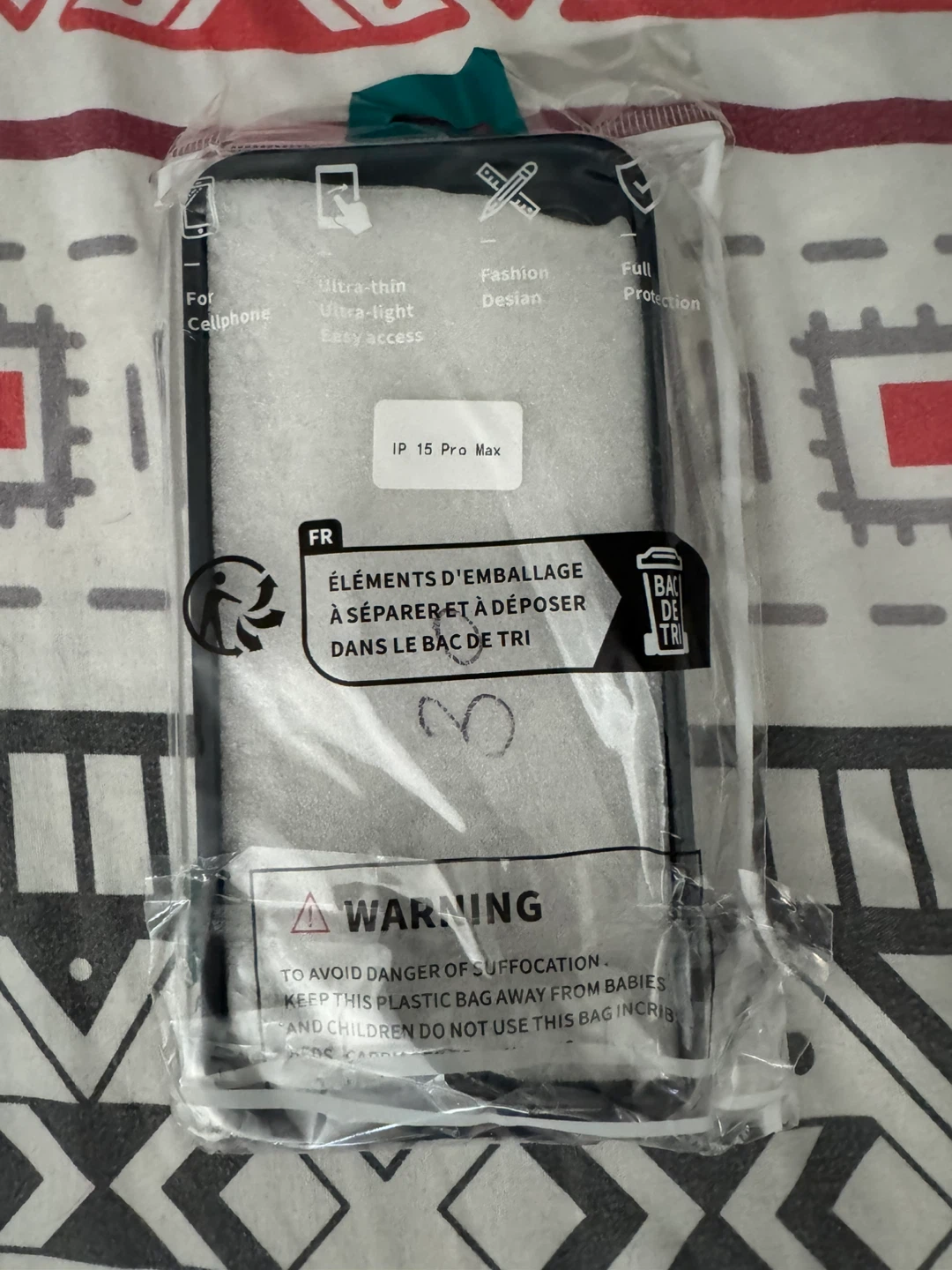 Blue iPhone 15 Pro Max Case (Used) - photo 4
