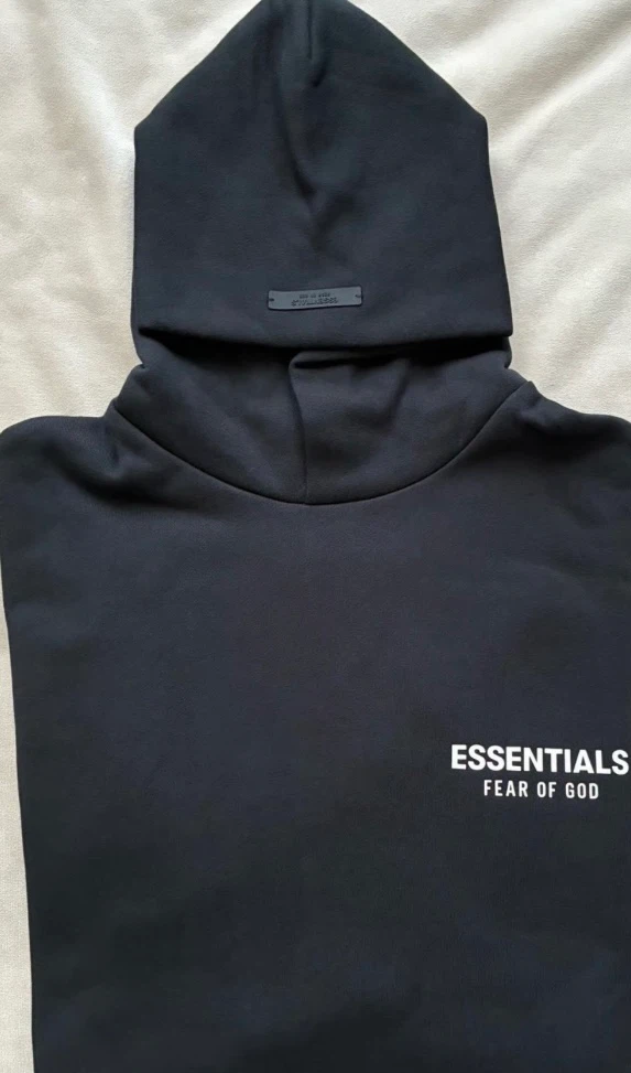 ESSENTIALS Black Hoodie - photo 2