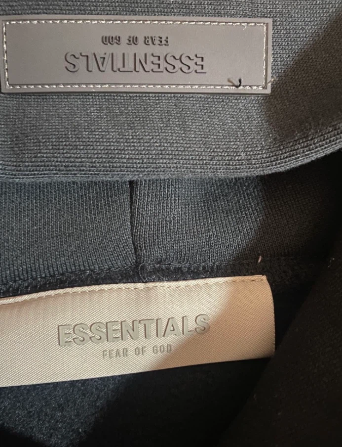 ESSENTIALS Black Hoodie - photo 5