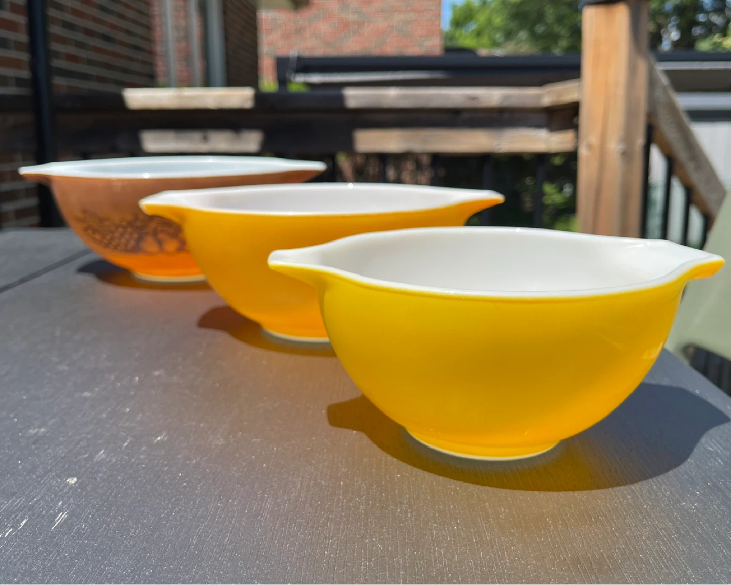 Vintage Pyrex Cinderella Nesting Bowl Set – 3 Pieces