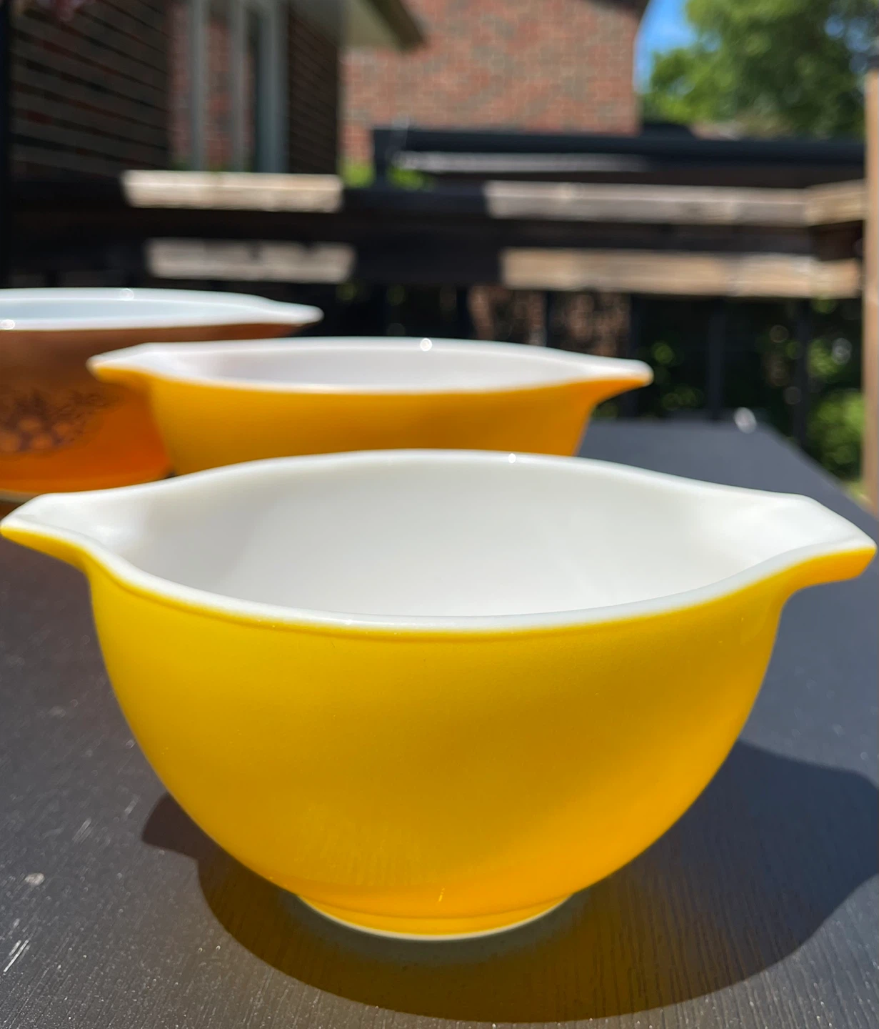 Vintage Pyrex Cinderella Nesting Bowl Set – 3 Pieces - photo 3