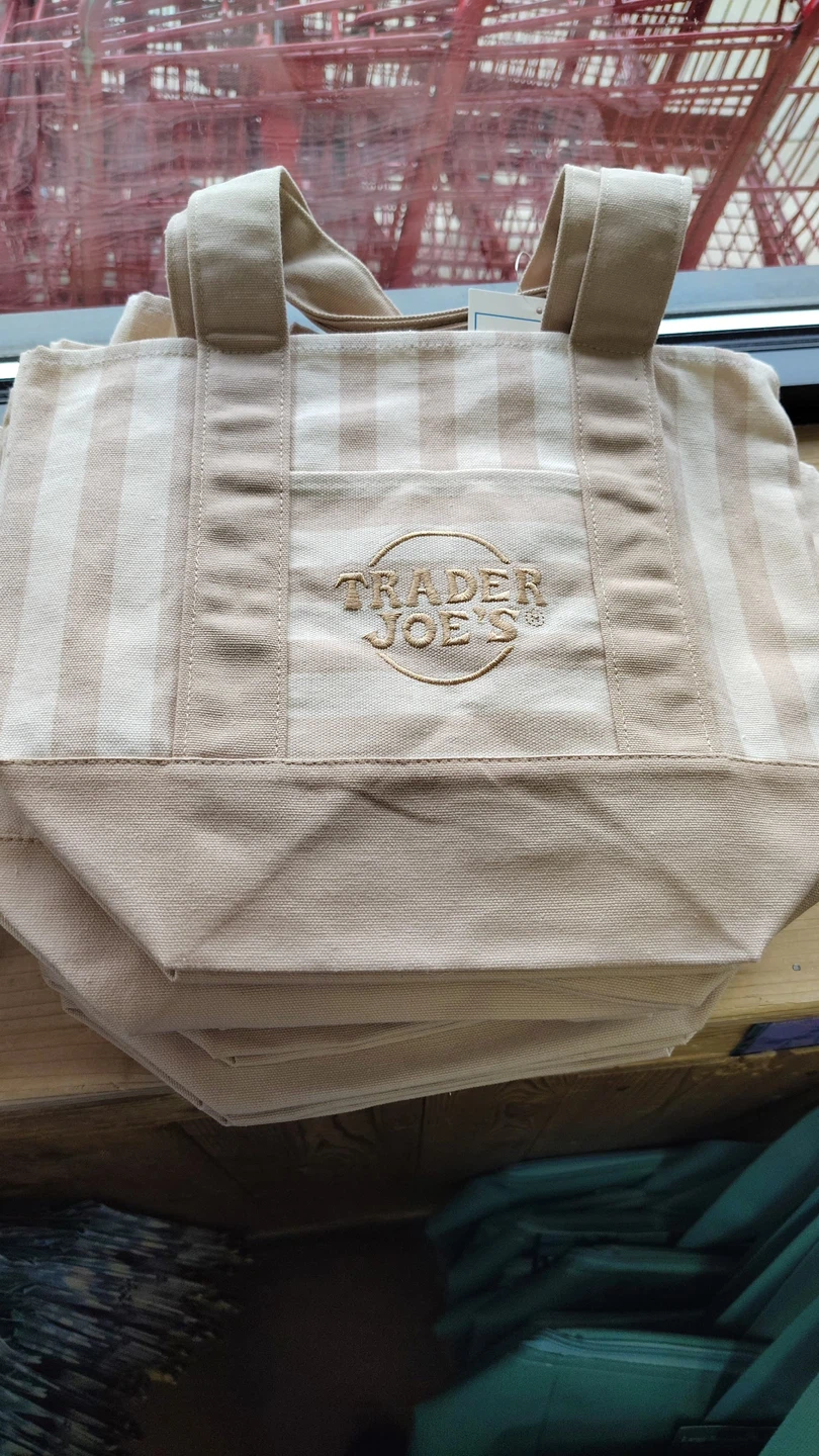 Trader Joe's Striped Tote Bag