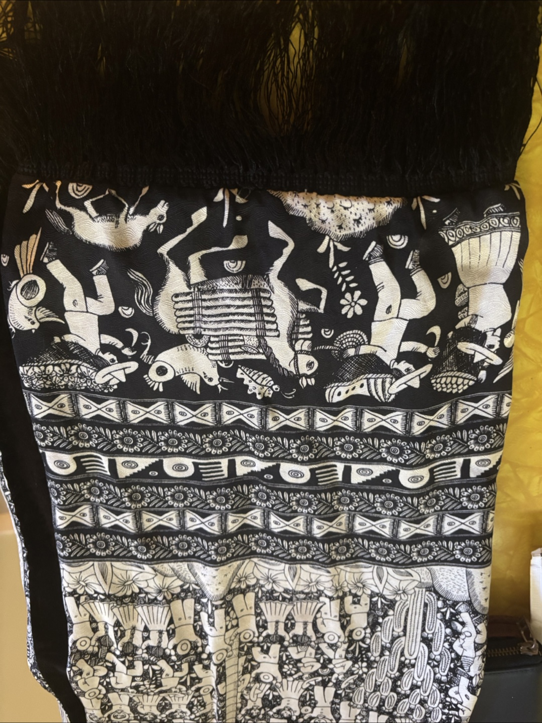 Black and White Decorative scarf