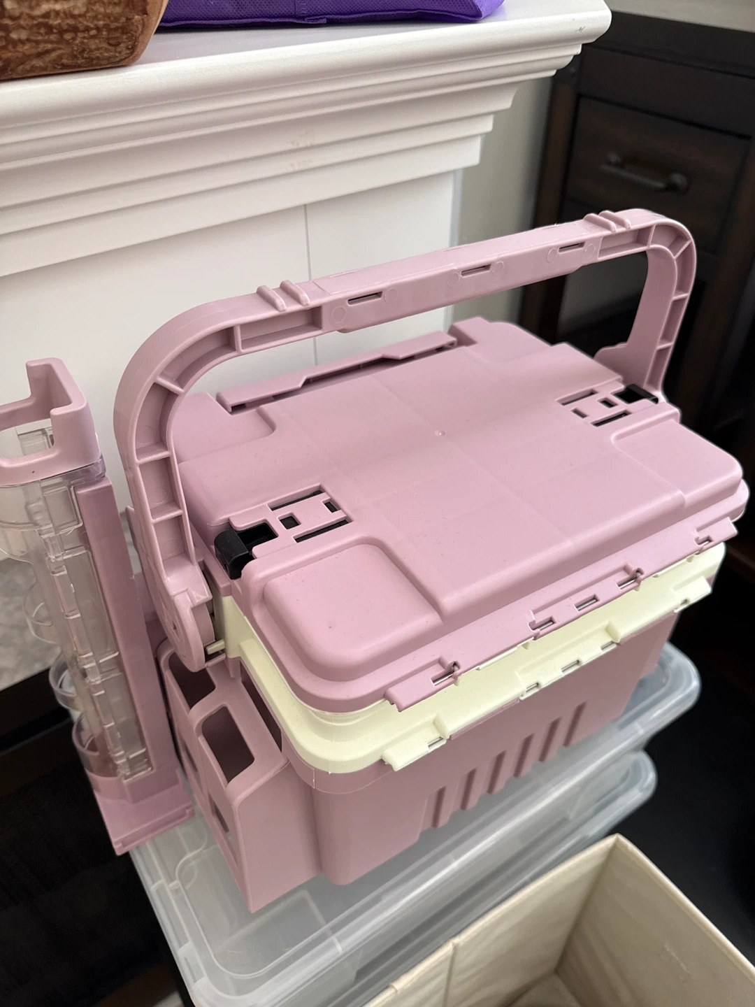 Pink Multi-purpose Storage Box with Handle