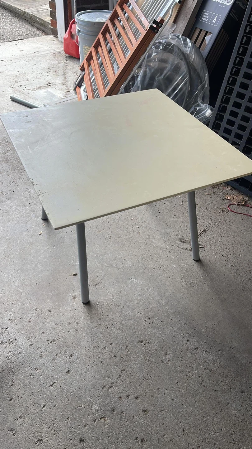 Small square table