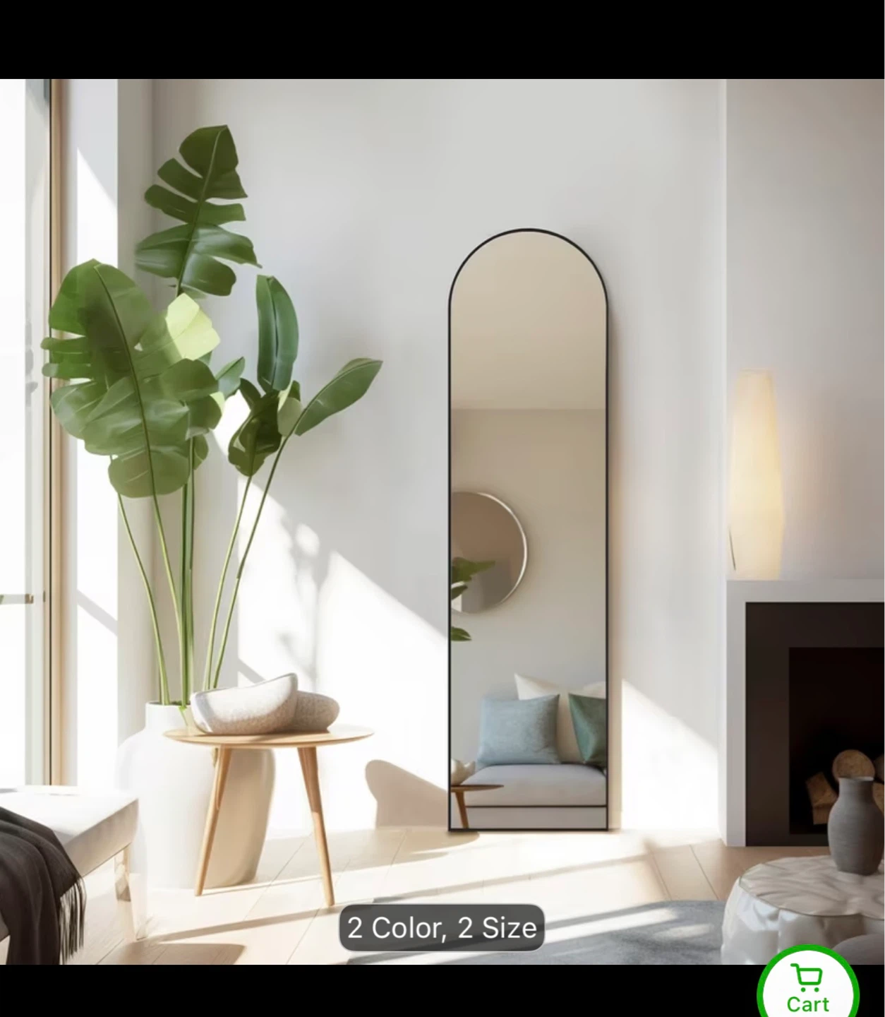 Arched Full Length Mirror - photo 2