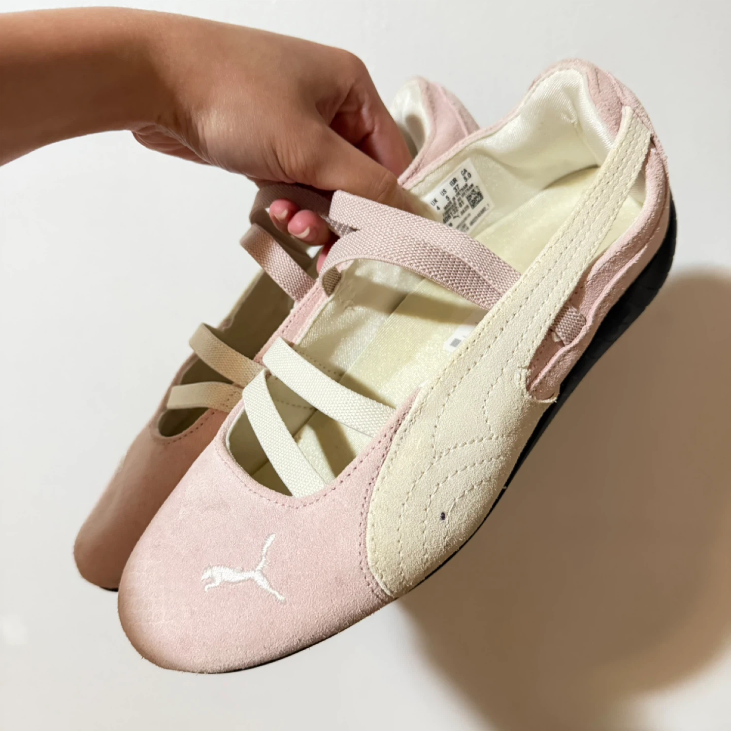 Puma Pink Suede Ballet Flats - photo 3