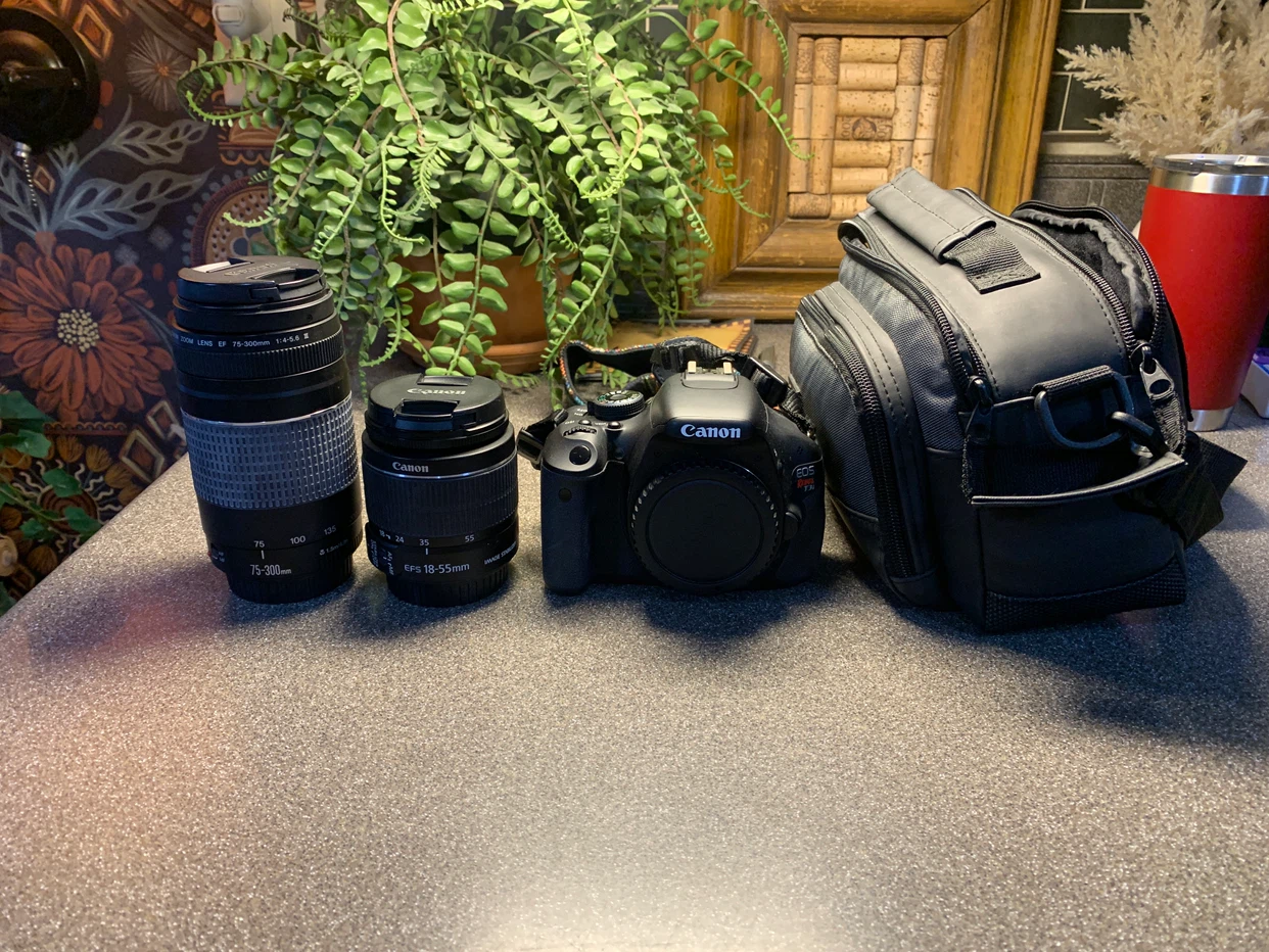 Canon EOS Rebel T3i DSLR Camera with Two Lenses and Bag - photo 5