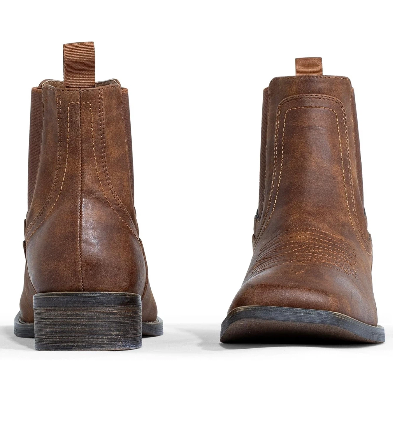Brown Western Ankle Boots Size 11 NEW - photo 4