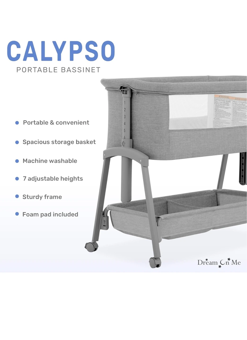 Dream On Me Calypso Portable Bassinet - photo 4