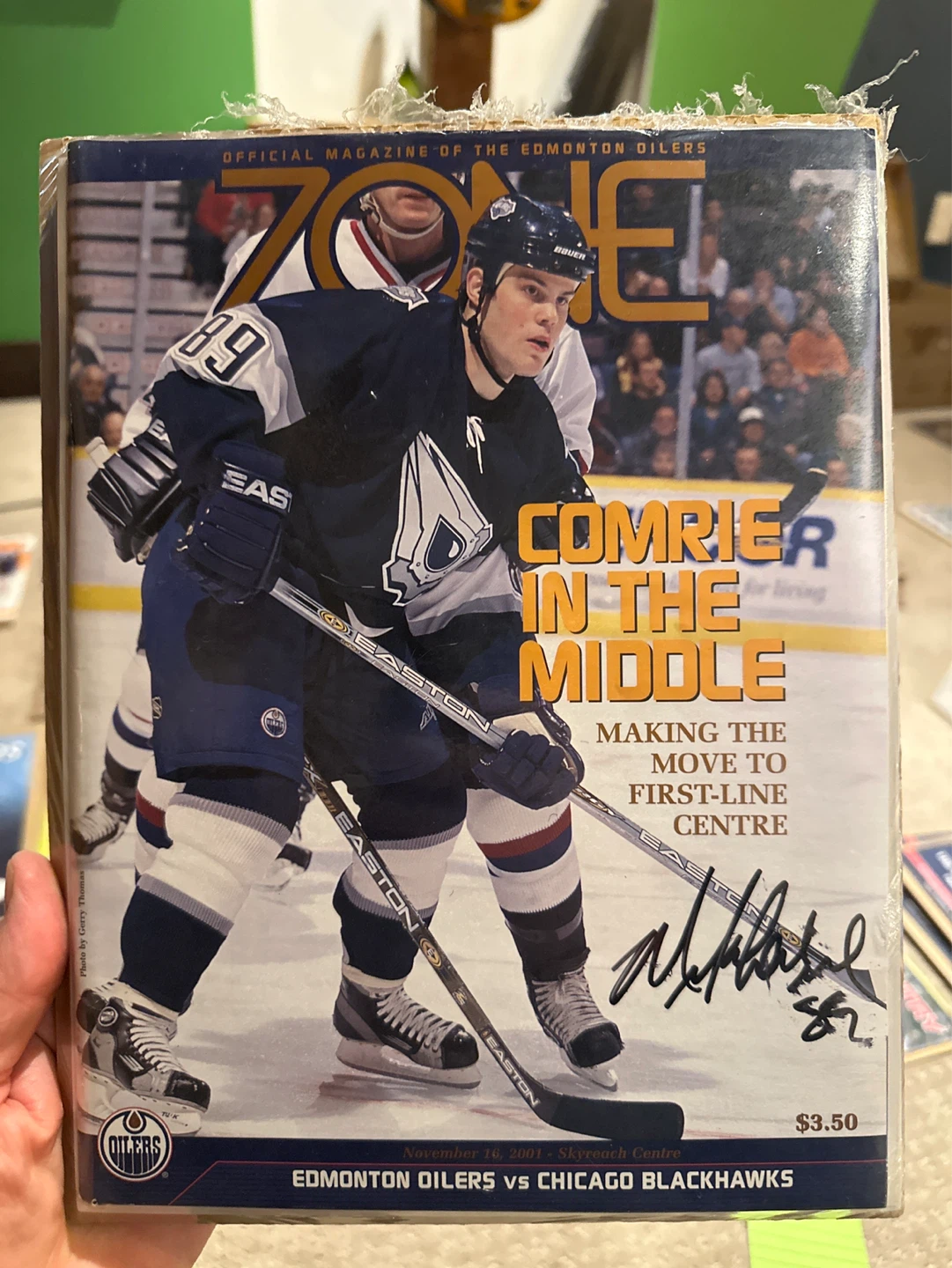 Autographed Edmonton Oiler program