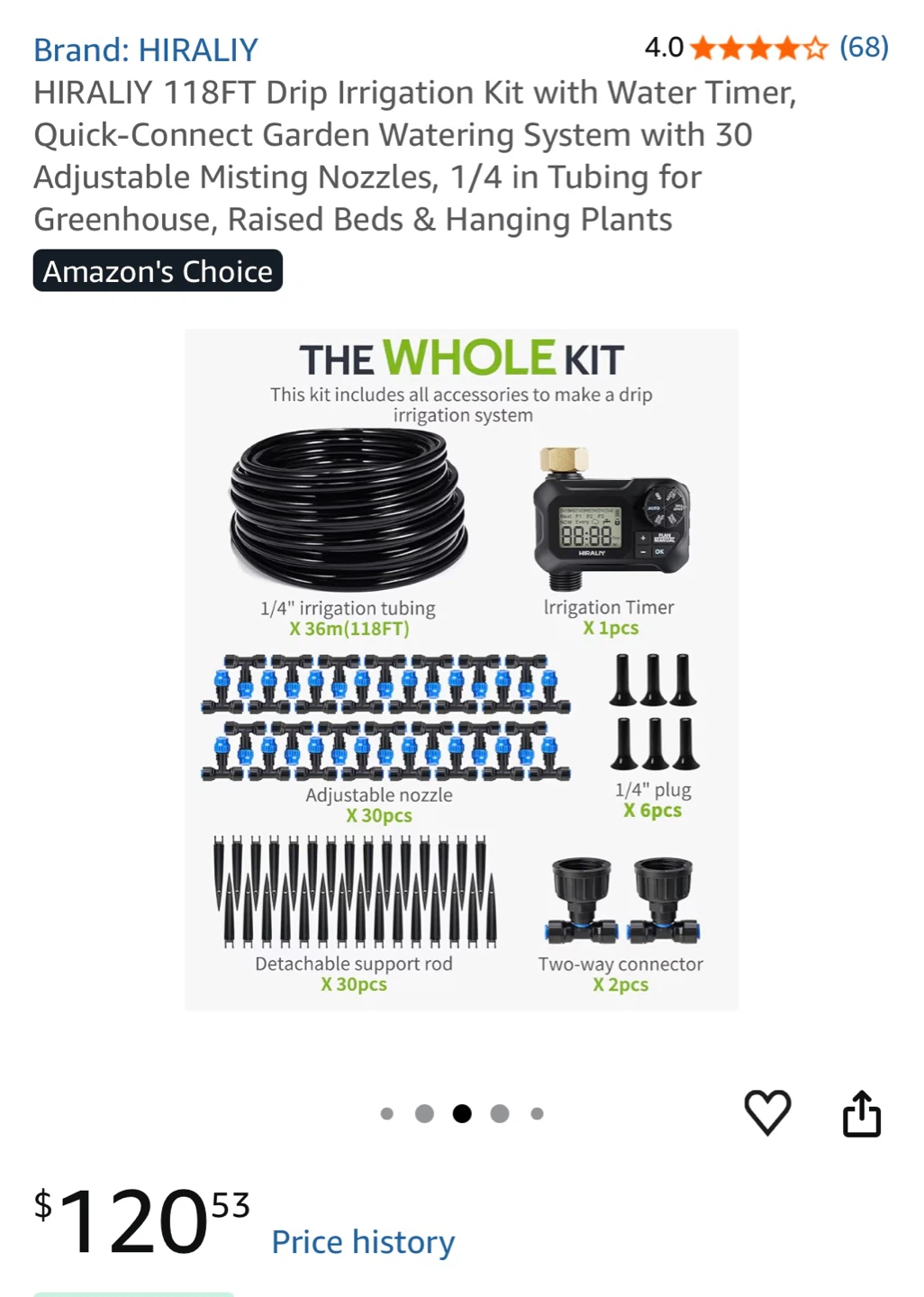 HIRALIY Drip Irrigation Kit - photo 2