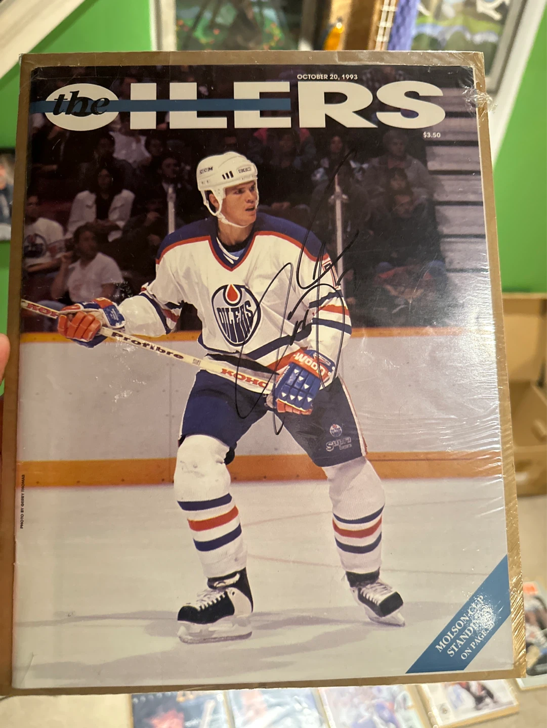 Autographed Edmonton Oiler program