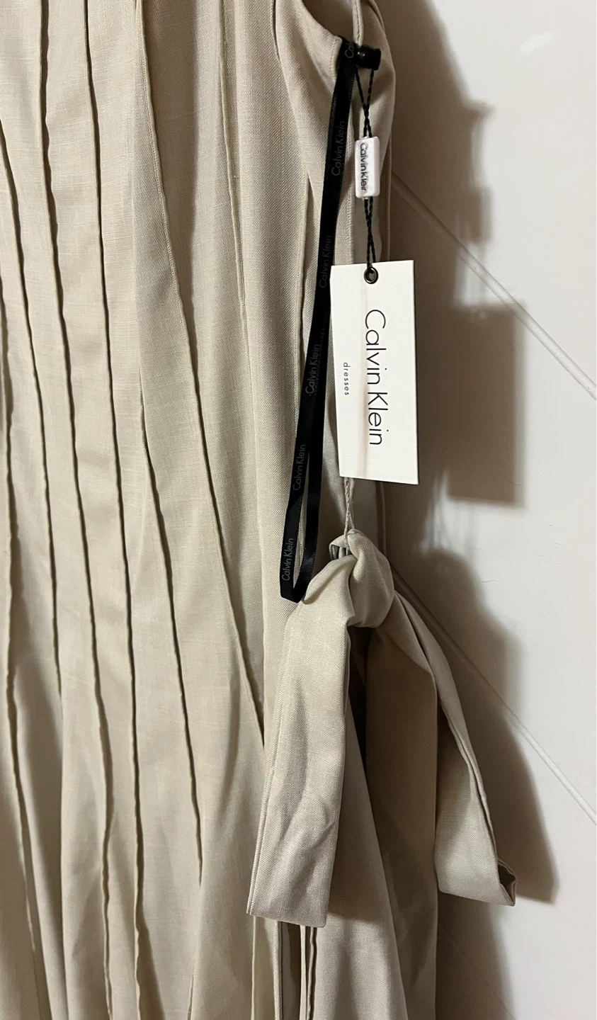 Calvin Klein Sleeveless Belted Dress Size 14