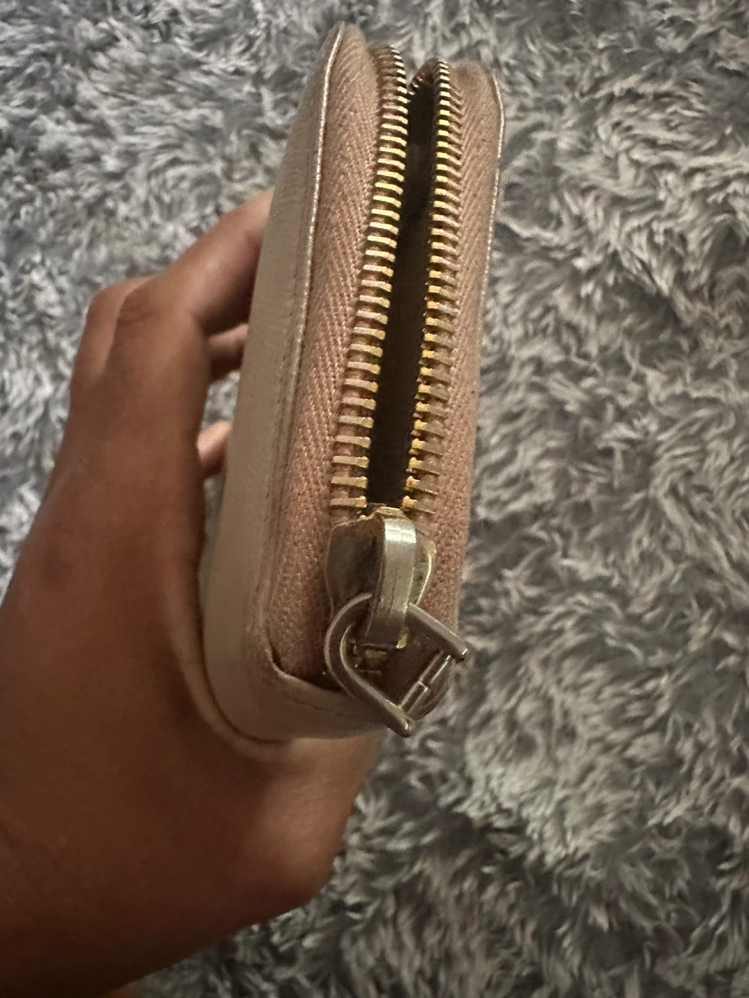 Prada Saffiano Leather Zip-Around Wallet - Beige - photo 5