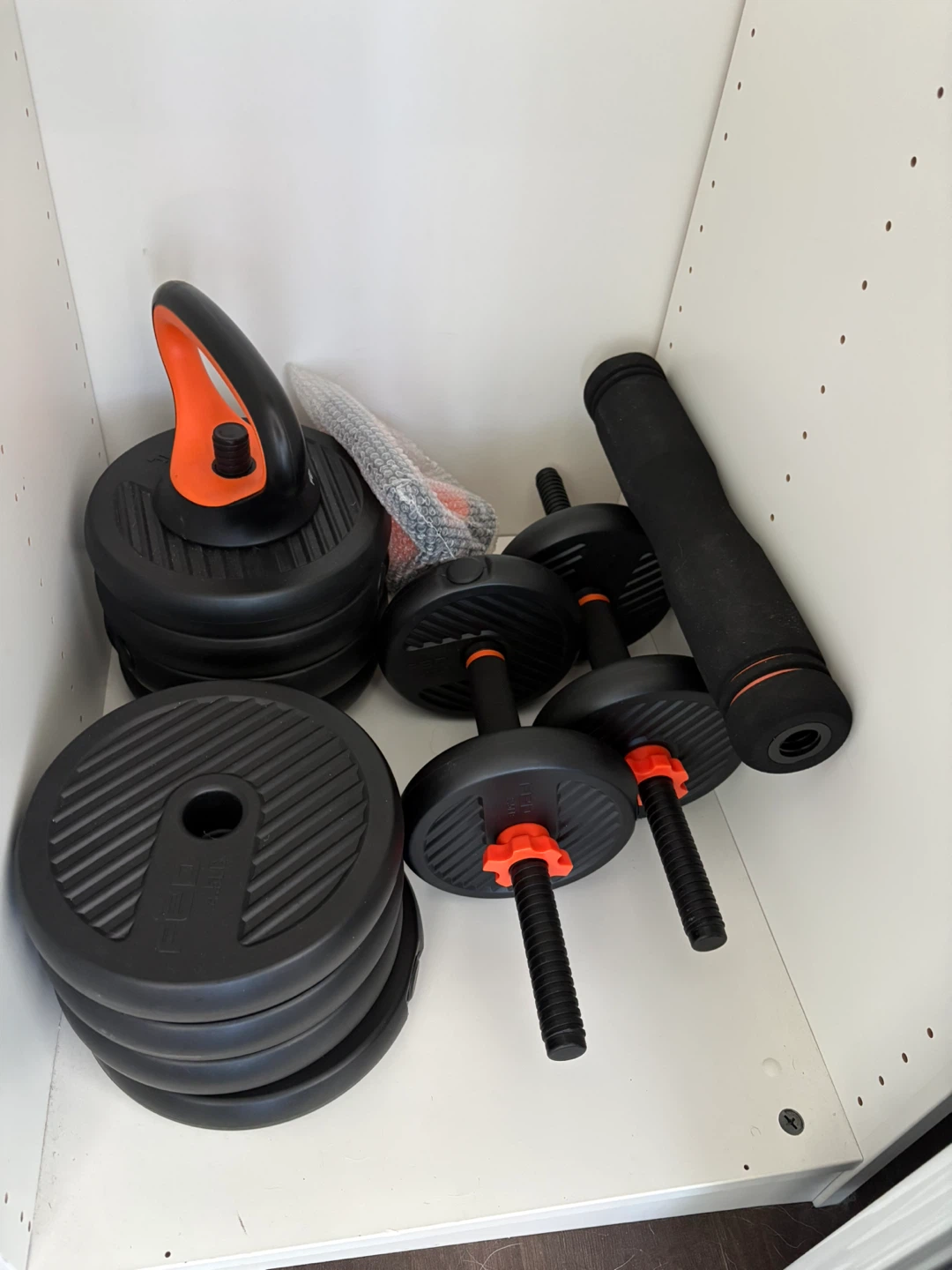 New Adjustable Dumbbell, Barbell, and Kettlebell Set