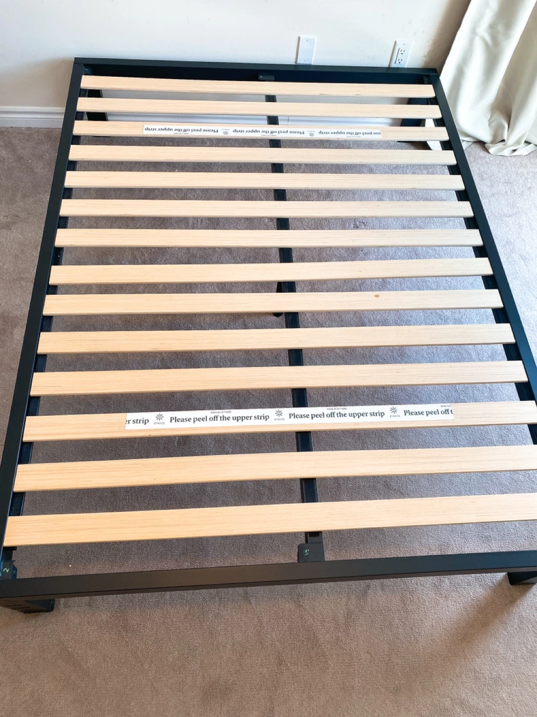 Sealy Essential Firm Mattress Queen Size and Metallic Bed Frame - photo 2