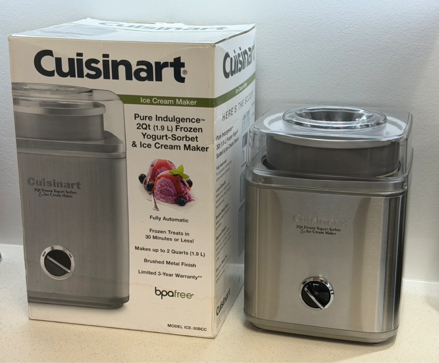 Cuisinart Pure Indulgence Ice Cream Maker - 2Qt