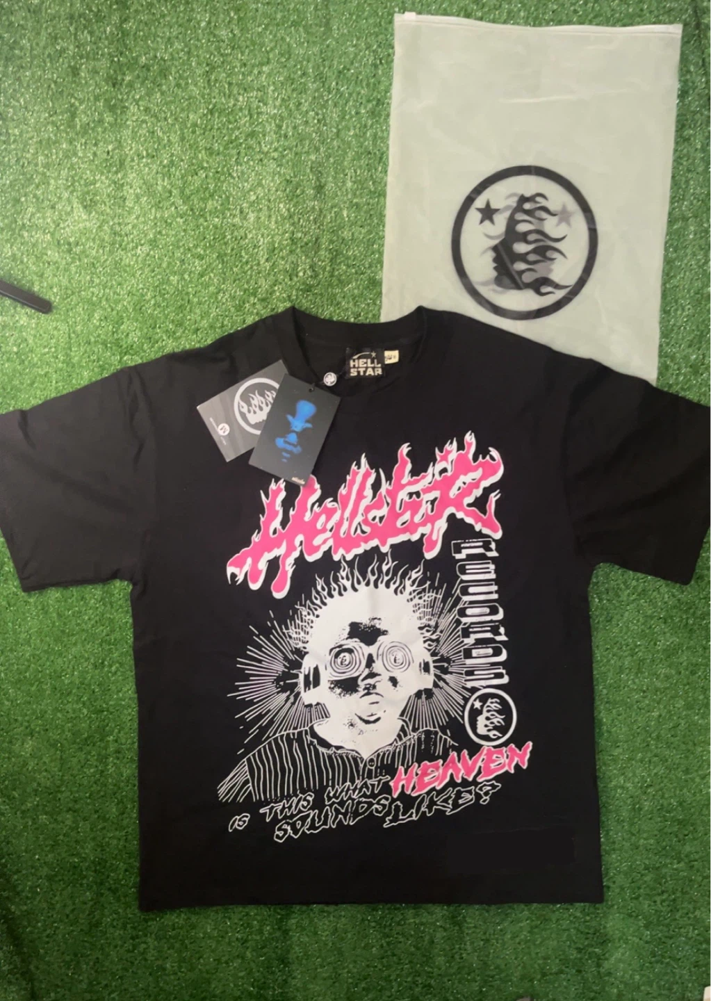Hellstar Records "Heaven Sounds Like" Tee Black - Brand New M
