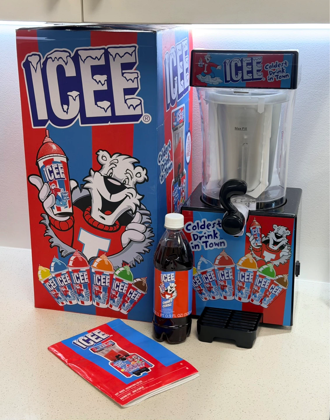 ICEE Slushie Maker with Cherry Slush Drink