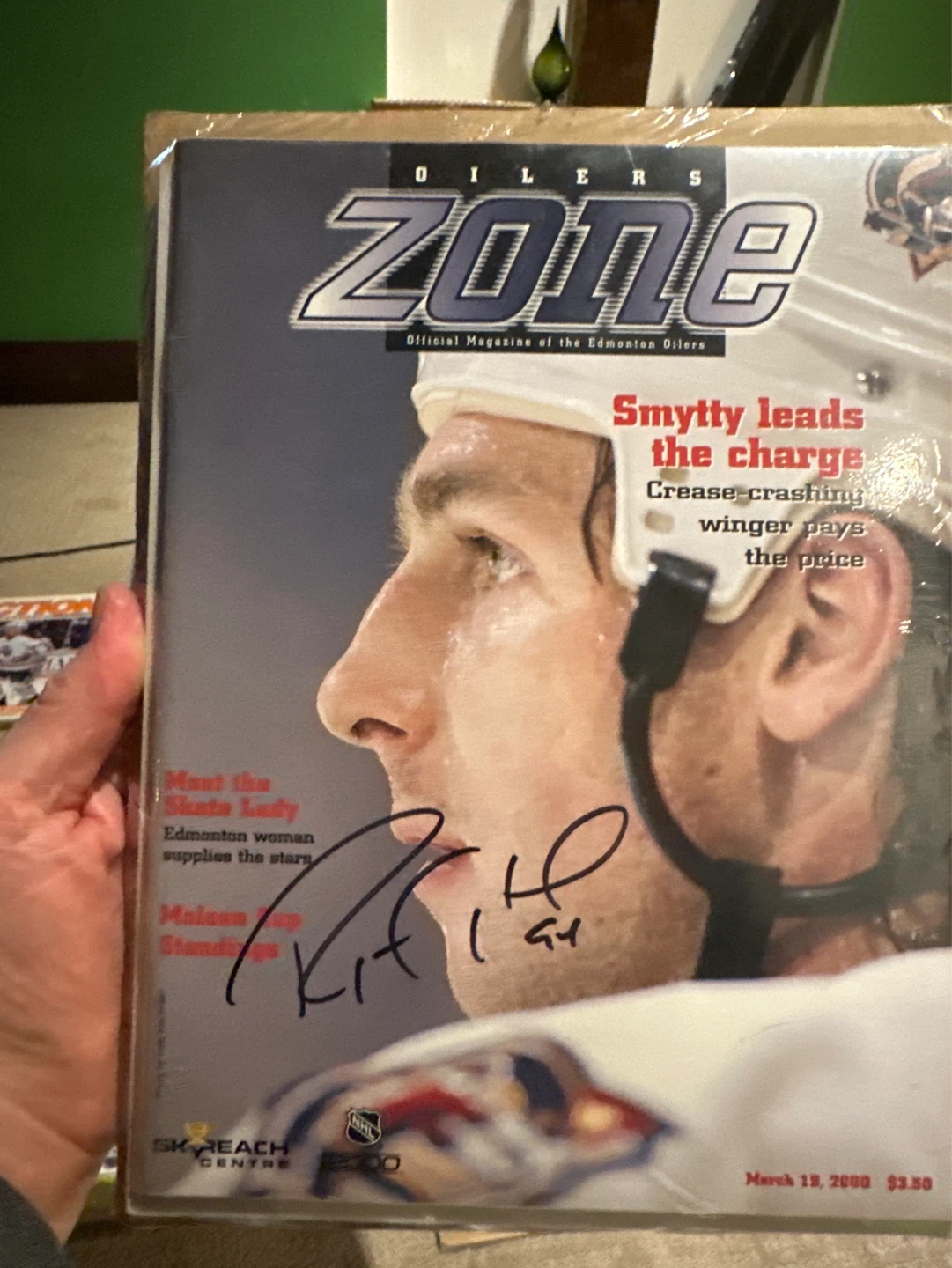 Autographed Edmonton Oiler program