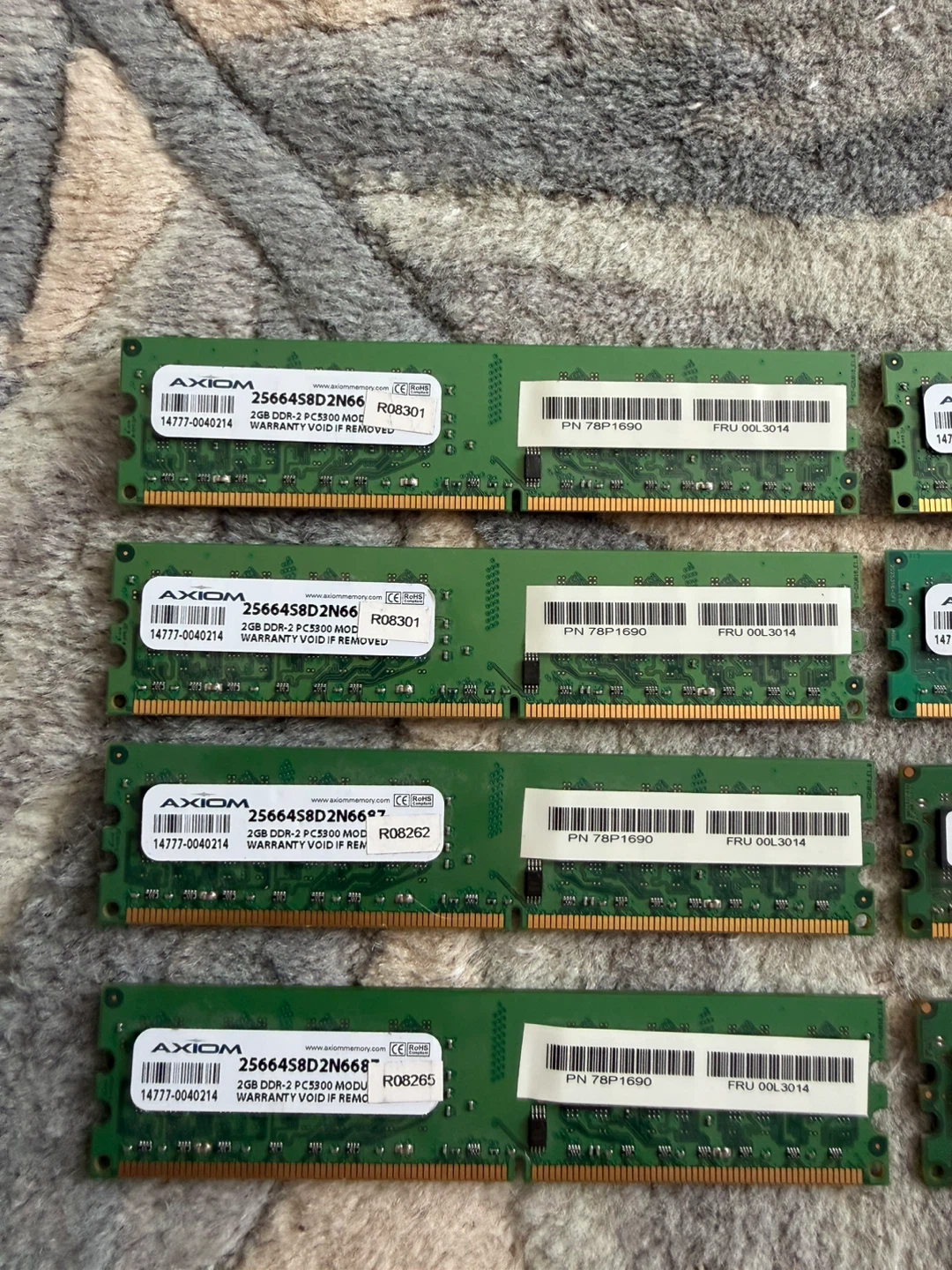 AXIOM 16GB DDR2 DESKTOP MEMORY KIT – 8x2GB PC2-5300 DIMM - photo 2